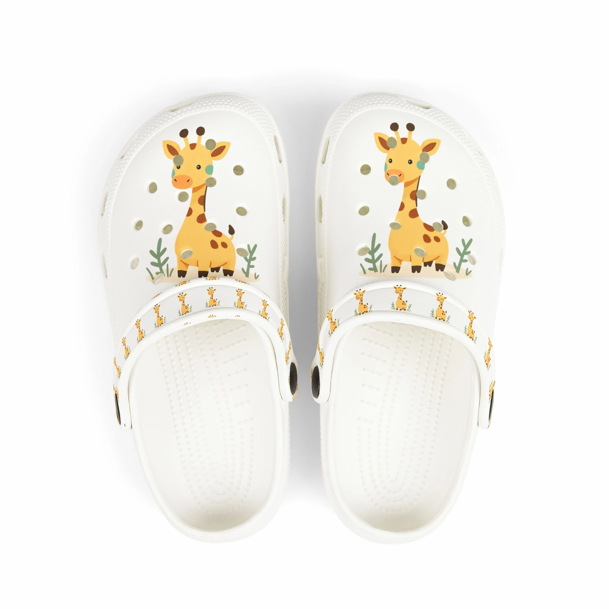Giraffe Children's Clogs, Fun Kids Footwear, Summer Play Shoes, Toddler Garden Clogs, Animal Print Sandals Stefan Janoski Max Skate Shoe