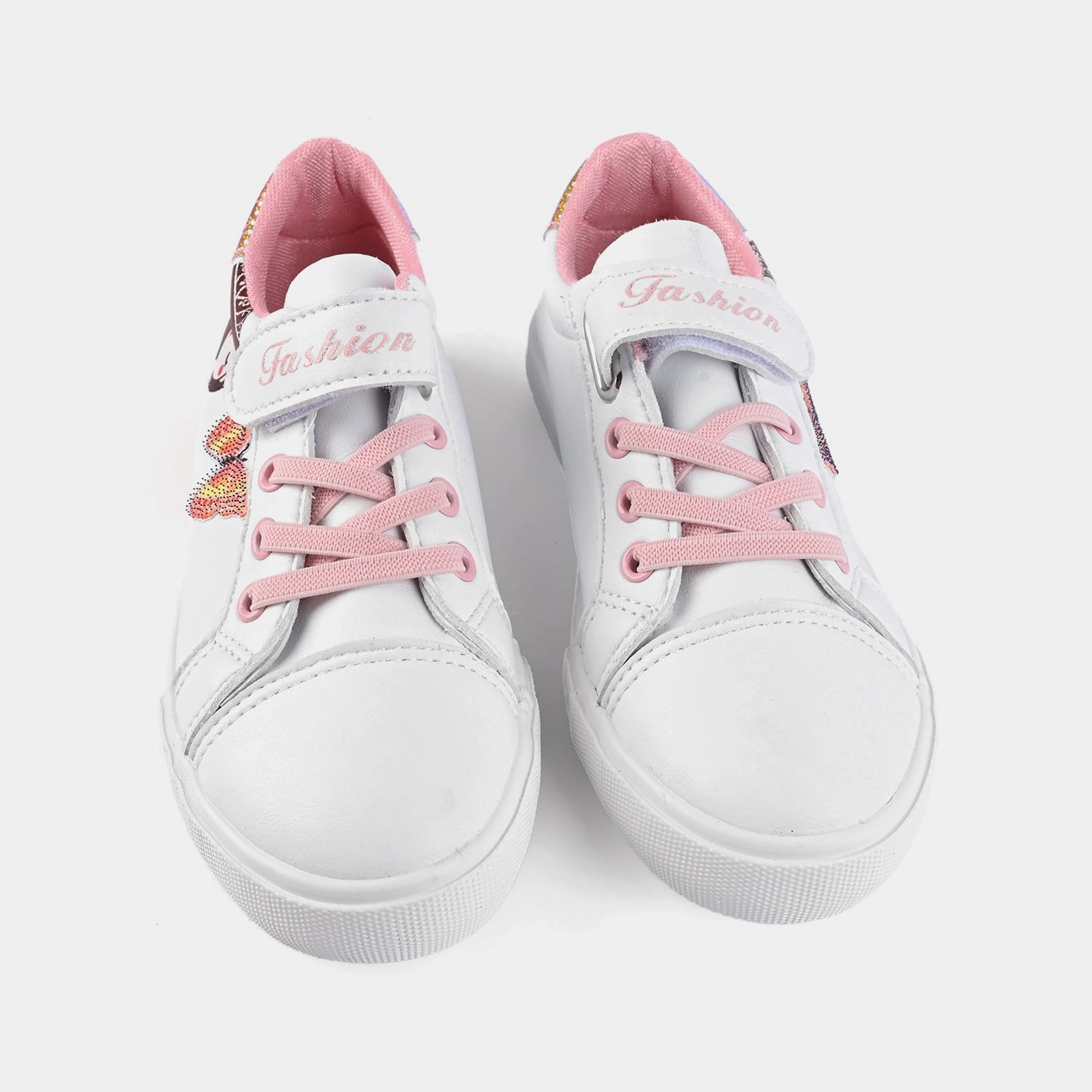 Girls Sneaker 5791-White/Pink Walk With Me