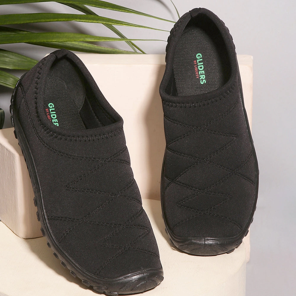 Casual Homecoming Shoes Gliders Black Casual Slip on Shoes For Men GOLF By Liberty