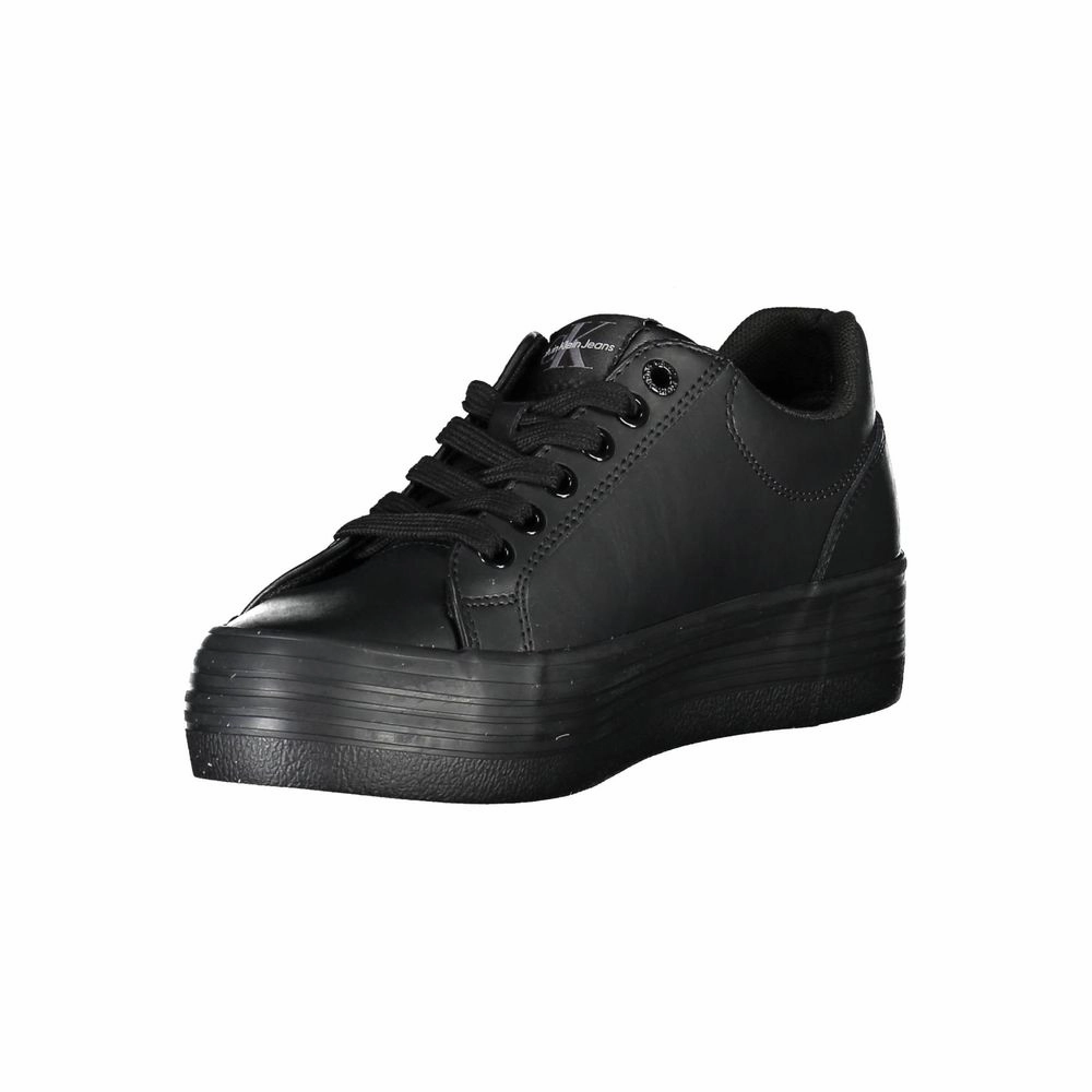 Calvin Klein Black Leather Women Sneaker Cathy Jean Sneakers