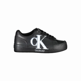 Calvin Klein Black Leather Women Sneaker Nyc Sneakers Store