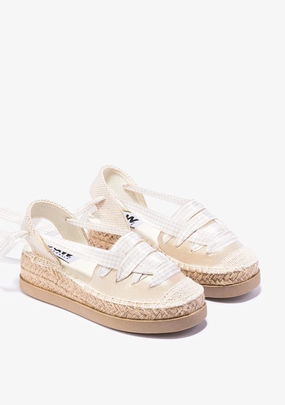 Deauville Espadrilles Gold wedge espadrilles