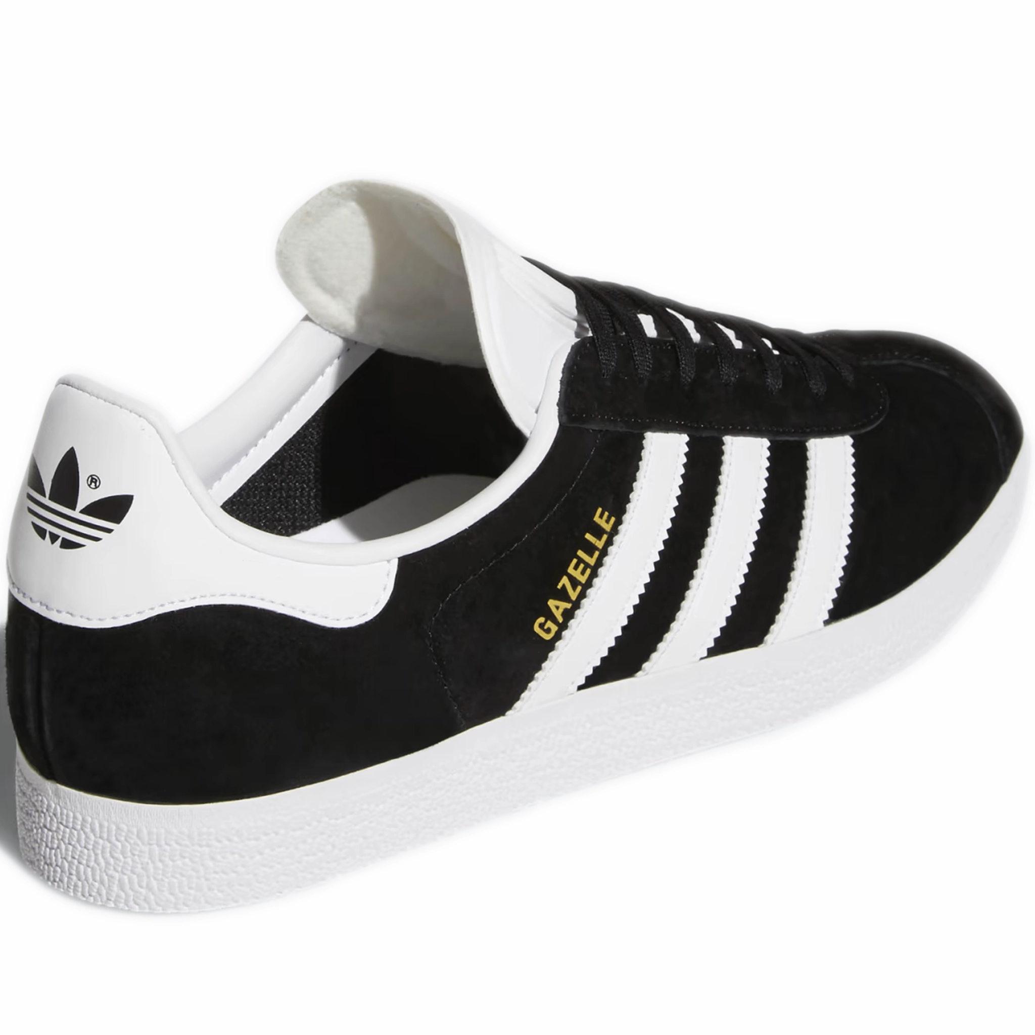 Grade School Adidas Gazelle J Shoes - Black/ White Adidas Parley Shoes