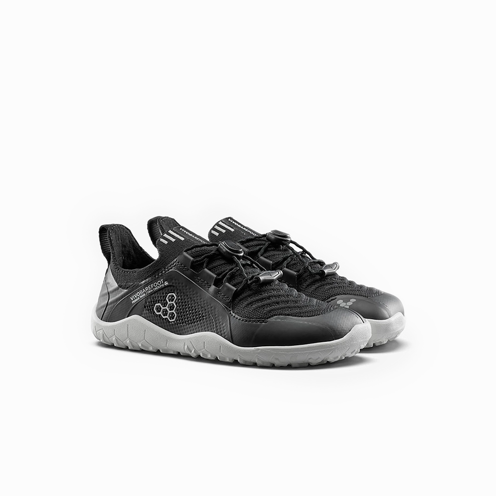 Vivobarefoot Primus Trail Knit FG Kids Eclipse Outline Hiking Shoes