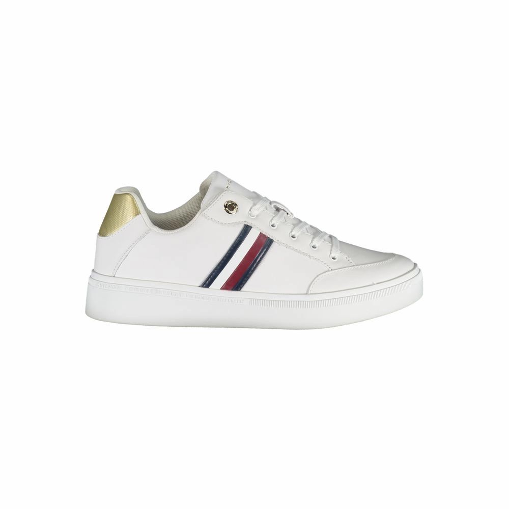 Tommy Hilfiger White Leather Women Sneaker Snipe Sneakers