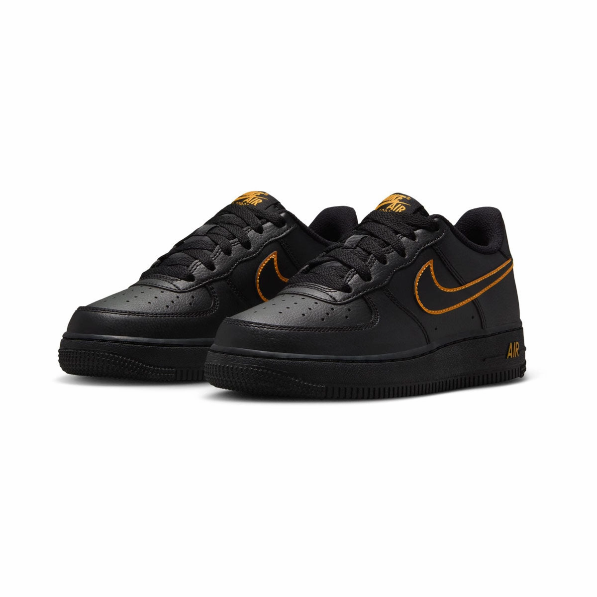 Nike Air Force 1 'Sundial Black' Big Kids' Shoes Asics Shoes Futsal