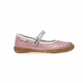 Naturino Girlsss Pavia Pink Glitter Mary Jane (Sizes 30-32) Shoe Laces Flat