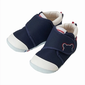 Miki House My First Walker Shoes - Classic Navy For Wide Feet Best Shoe For Walking Best Walking