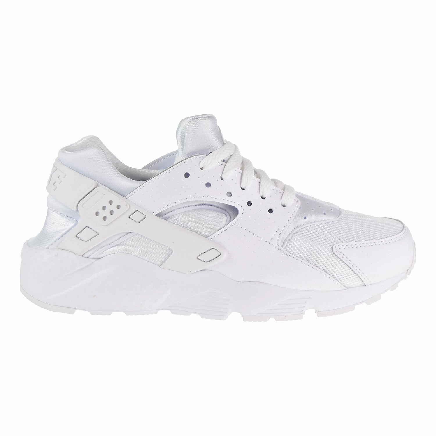 Nike Huarache Run Big Kid's Running Shoes White/Platinum Spikeless Cross Country Running Shoes