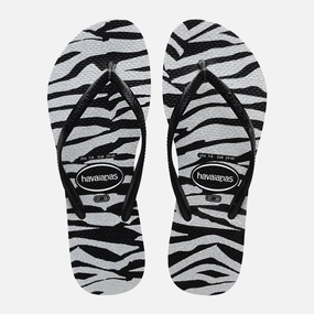 Havaianas Slim Animals Glitter Flip Flops - Black Gold Flip Flops Wedding