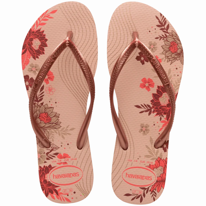 Rivets Valentine Flip Flops Havaianas Slim Organic