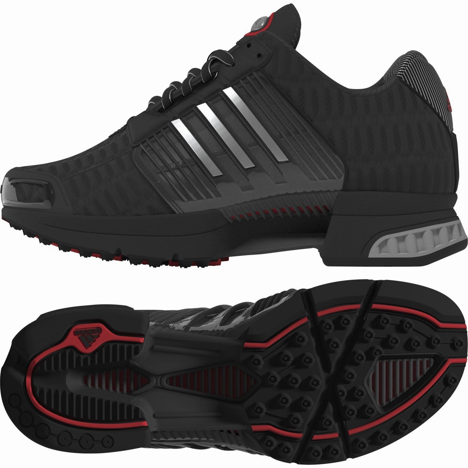 adidas Originals Core Black/Matte Silver/Red Climacool 1 J Sneakers Adidas Ultraboost 21 Running Shoe