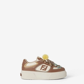 Womens Casual Shoes FENDI Italian Leather Women's Sneakers for Fall 2025