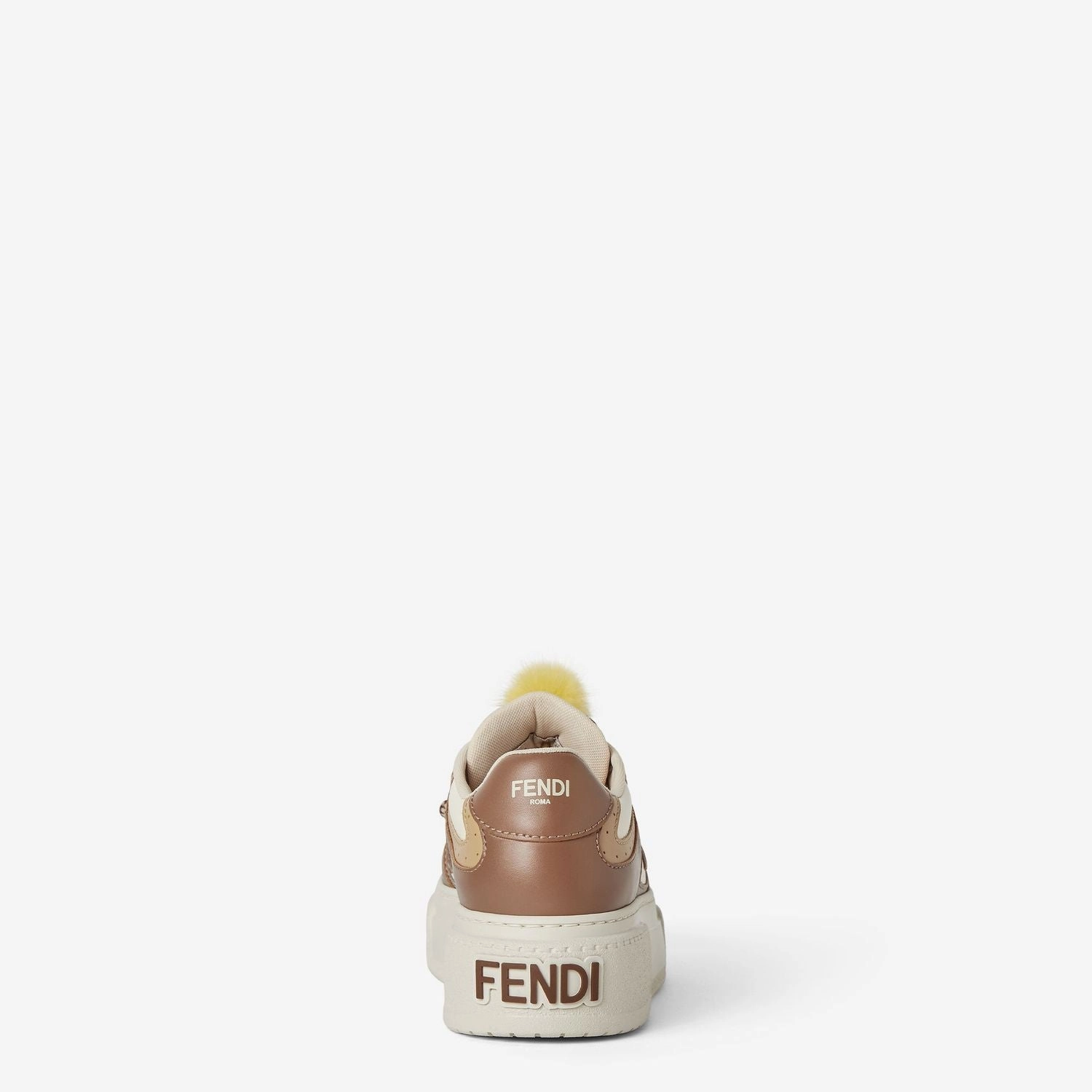 FENDI Italian Leather Women's Sneakers for Fall 2025 Military Casual Shoes