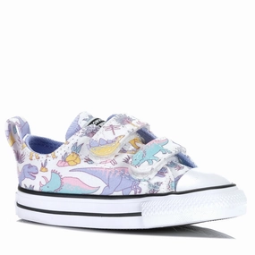 Leggings With Socks And Sneakers Converse Chuck Taylor Infant CT Dinocons 2V Low White/Ultraviole