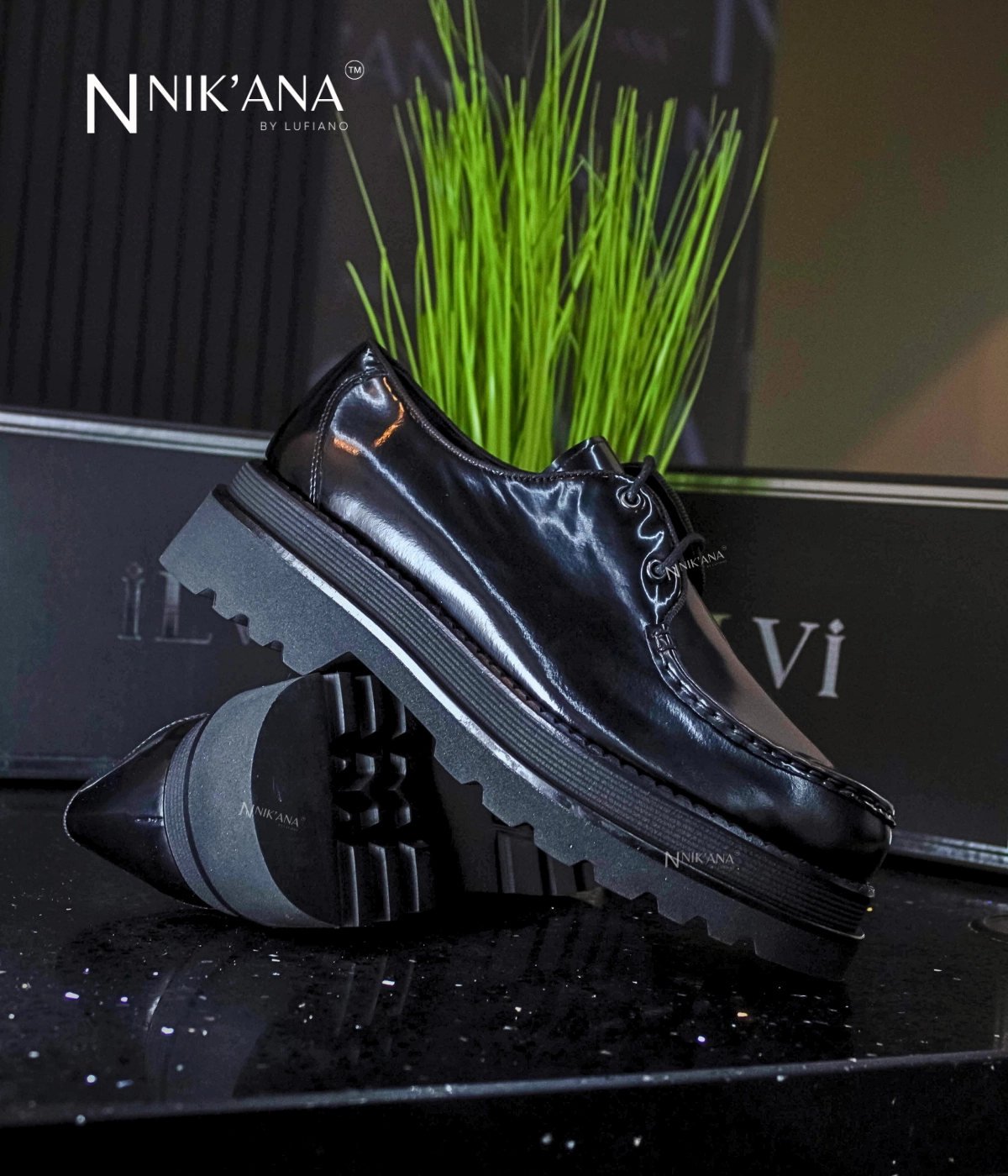 iLVi018-Lace up: Black Best Tennis Shoes For Flat Feet And Overpronation