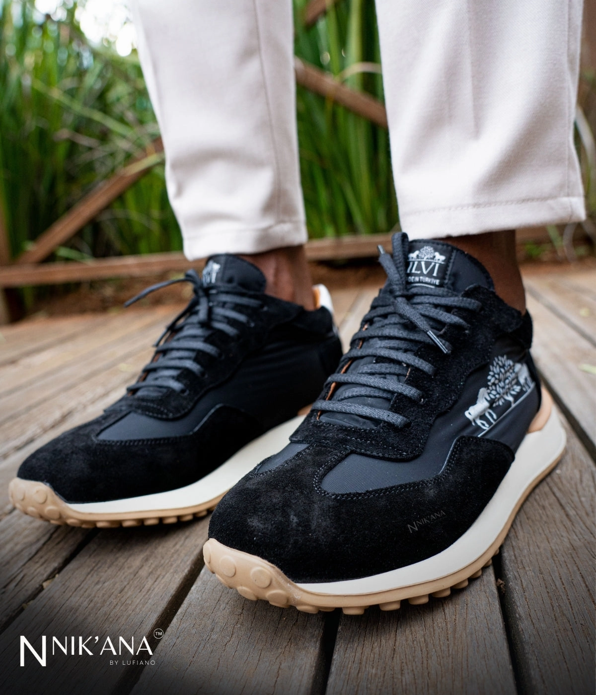 Cute Comfortable Flat Shoes iLVi053-Lace up: Black