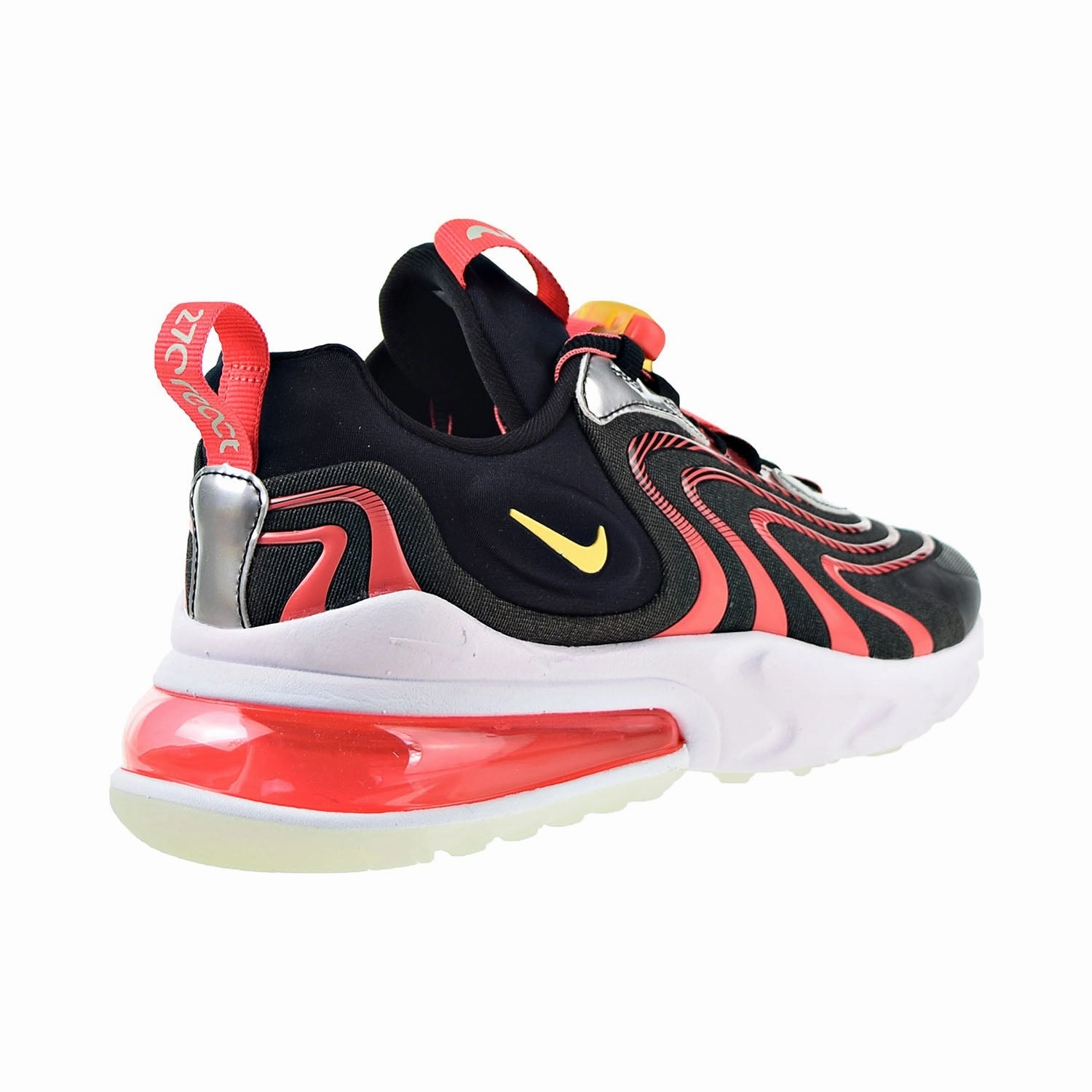 Nike Air Max 270 React Eng Men's Shoes Black-Magic Ember-Topaz Gold Asics Onitsuka Tiger Wrestling Shoes
