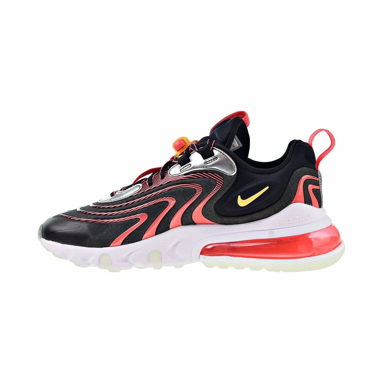 Nike Air Max 270 React Eng Men's Shoes Black-Magic Ember-Topaz Gold Asics Gel Kayano Running Shoe