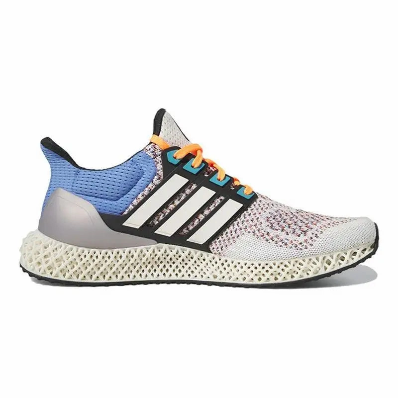 adidas Ultra 4D Chalk Blue Fusion Orange Sneakers shoes HP9735 Adidas Shoes Neo Cloudfoam