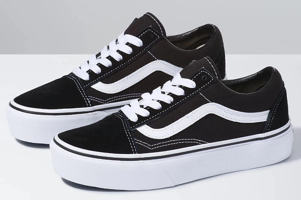 Vans - Old Skool Platform Shoes | Black Skate Size Chart Shoe Size