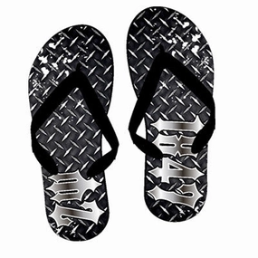Vionic Orthotic Flip Flops Fraternity Diamond Plate Flip-Flops - SBL100 - SUB