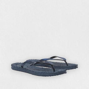 Kitten Heel Flip Flops ILSE JACOBSON - CHEERFUL FLIP FLOPS IN INDIGO