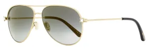Jimmy Choo Aviator Sunglasses Sansa/S J5GFQ Gold/Black 58mm Open Back Flat Shoes