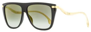 Jimmy Choo Women's Browline Sunglasses Suvi/S 807FQ Black/Gold 58mm Minimalist Flat Shoes