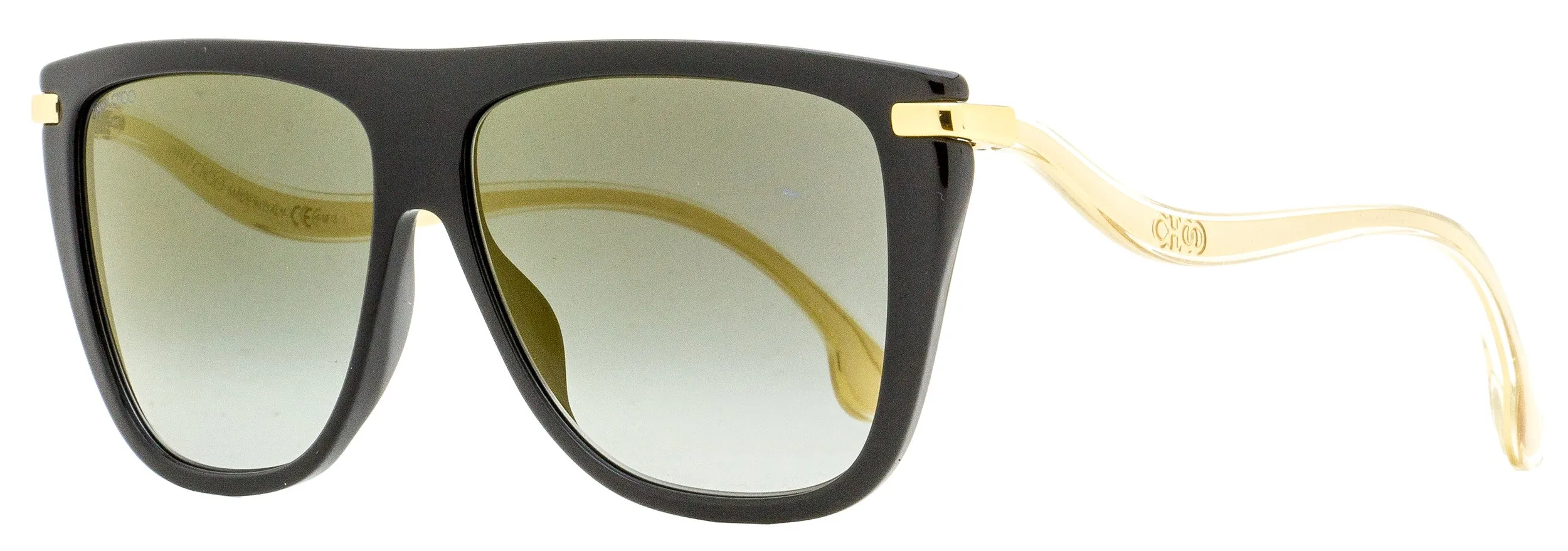 Jimmy Choo Women's Browline Sunglasses Suvi/S 807FQ Black/Gold 58mm Best Running Shoes With Flat Feet