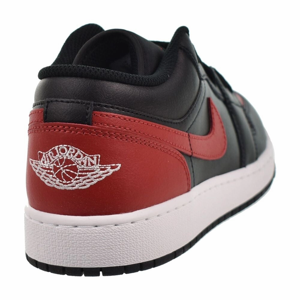 Jordan 1 Low (GS) Big Kids' Shoes Black/Varsity Red-White 553560-067 Shoe Show Sneakers