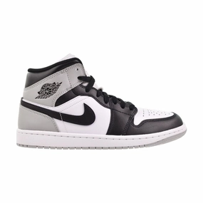 Awesome Casual Shoes Jordan 1 Mid Men's Shoes White/Black-Light Smoke Grey dq8426-101