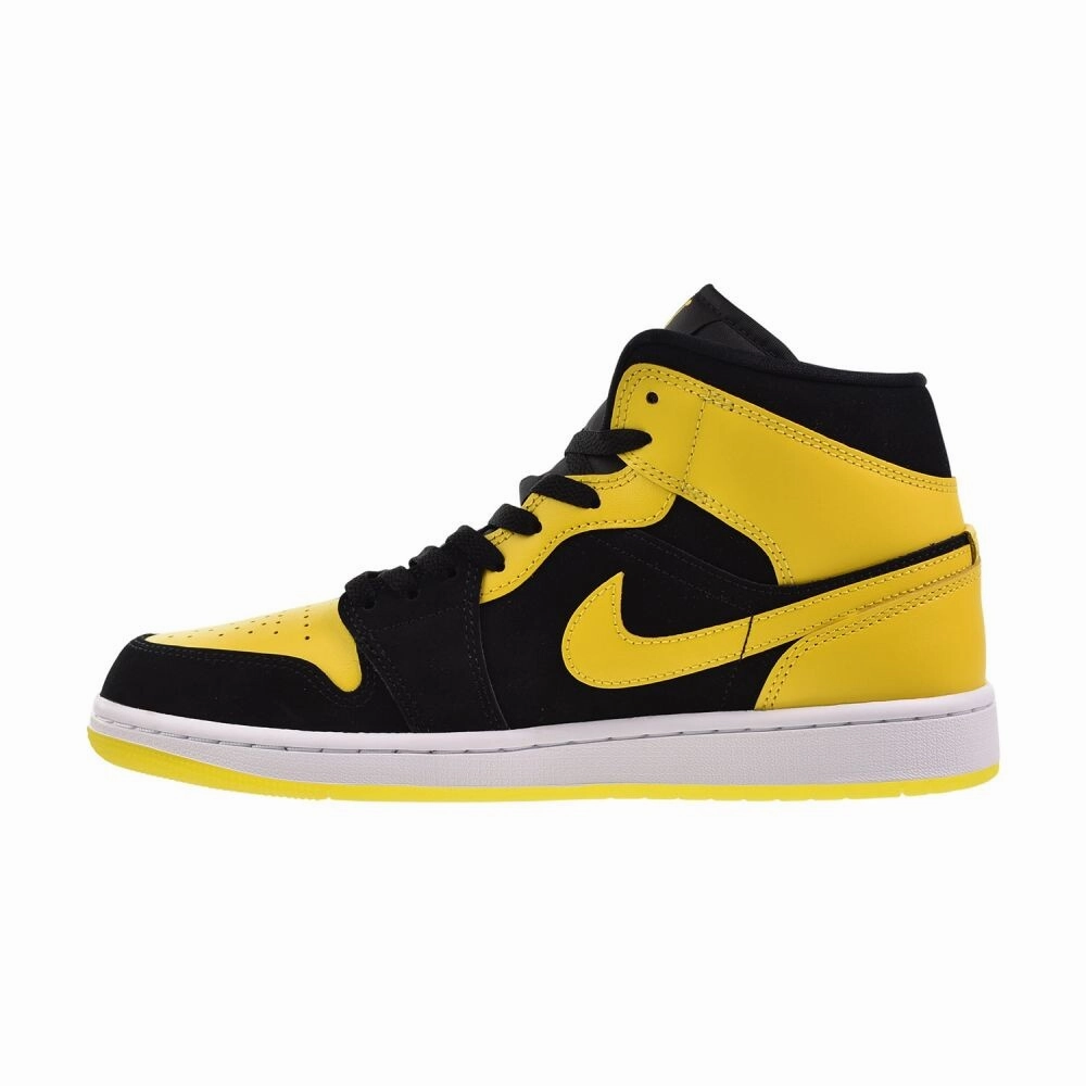 Lester Ortholite Casual Shoes Jordan 1 Mid SE Men's Shoes Black/Varsity Maize-White