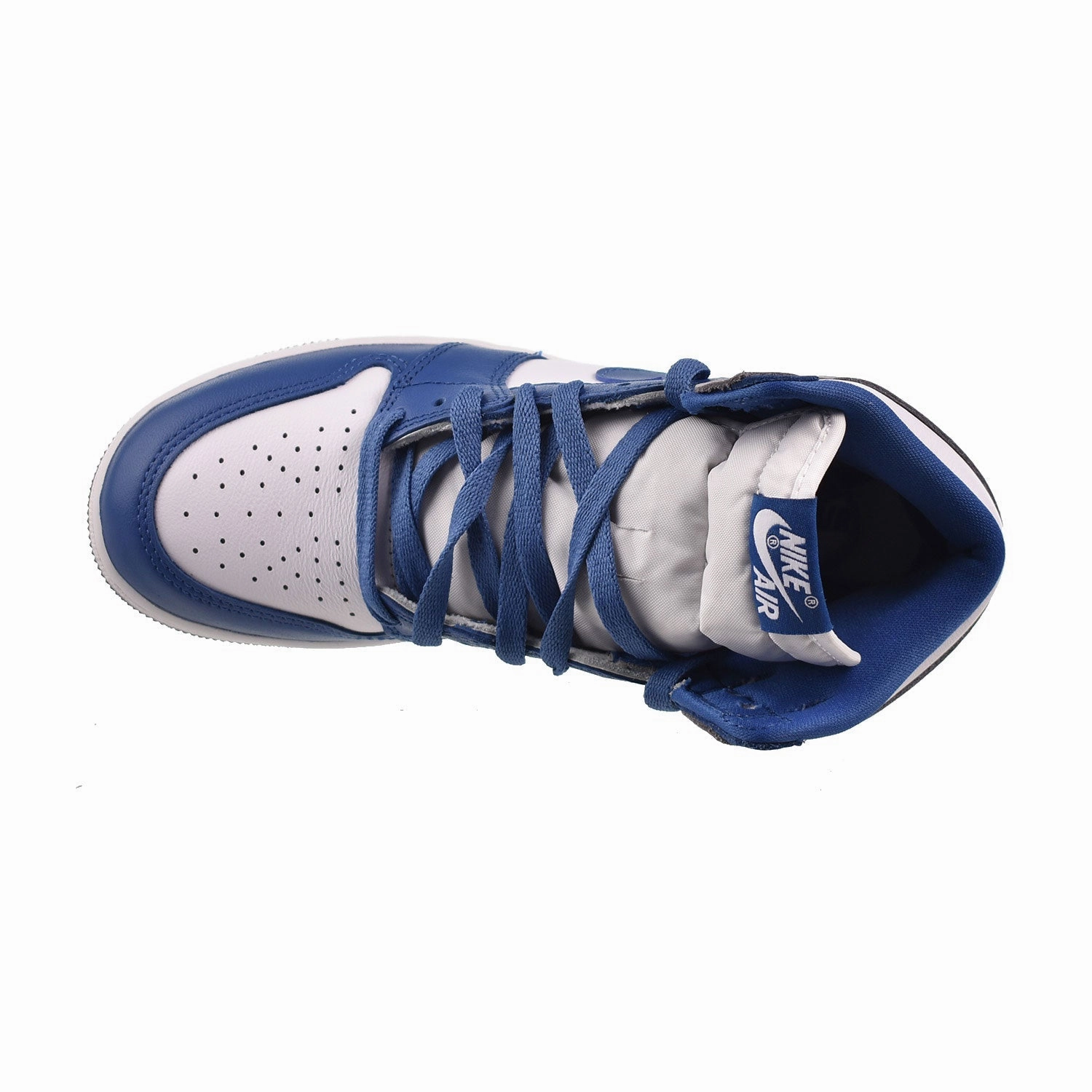 Jordan 1 Retro High OG True Blue (GS) Big Kids' Shoes True Blue-White Asics Shoes Novablast 4