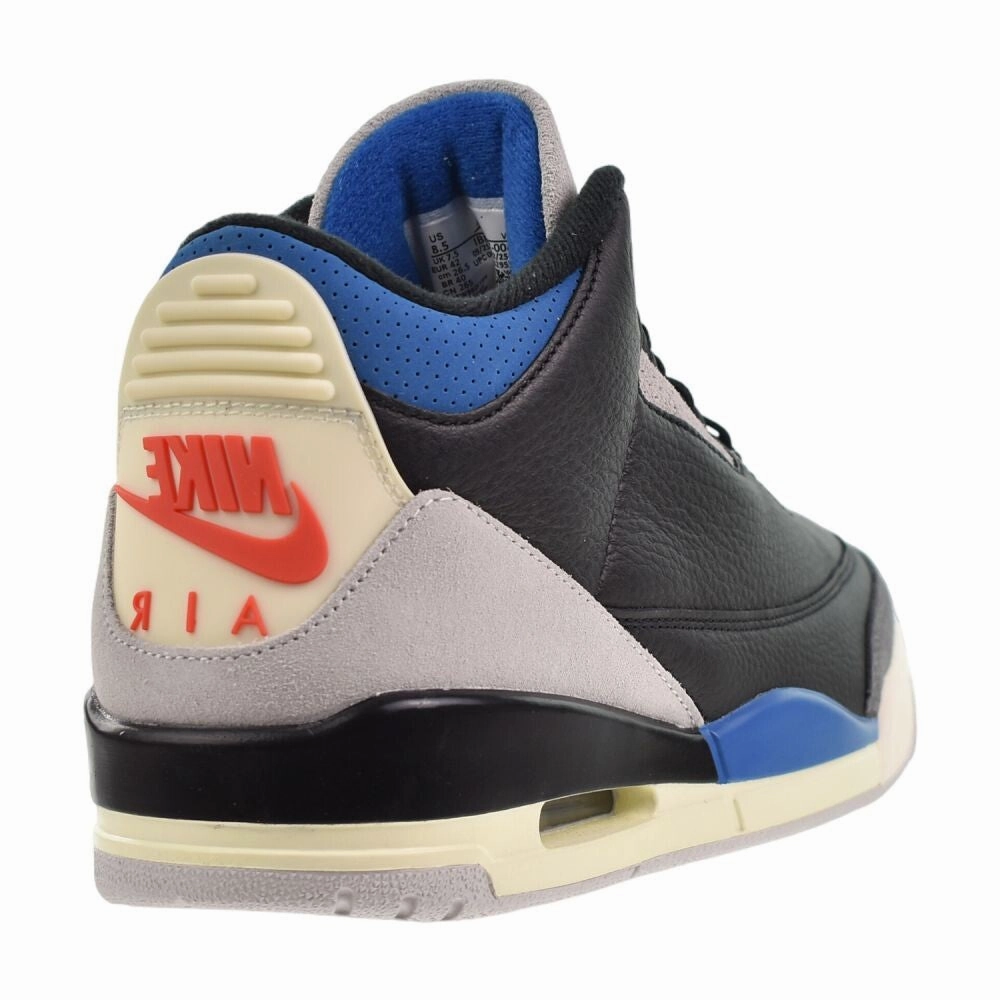 Jordan 3 Retro OG "Rare Air" Men's Shoes Black/Chile Red Sneakers With Fingers