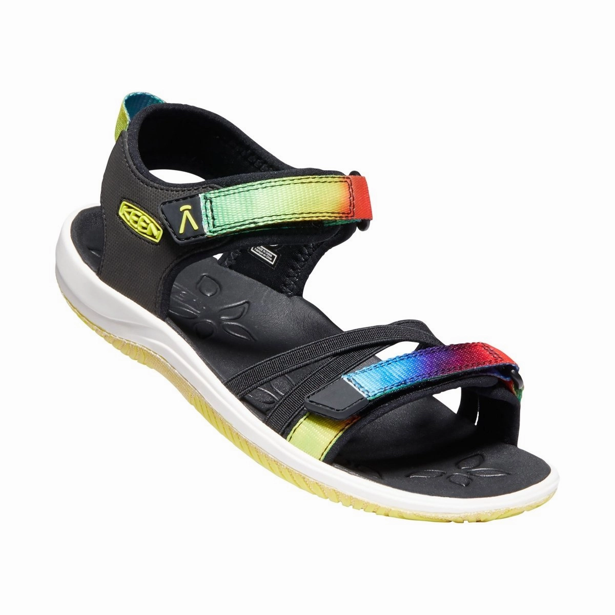 Keen PS (Preschool) Verano Black/Tie Dye Memory Foam Flat Shoes