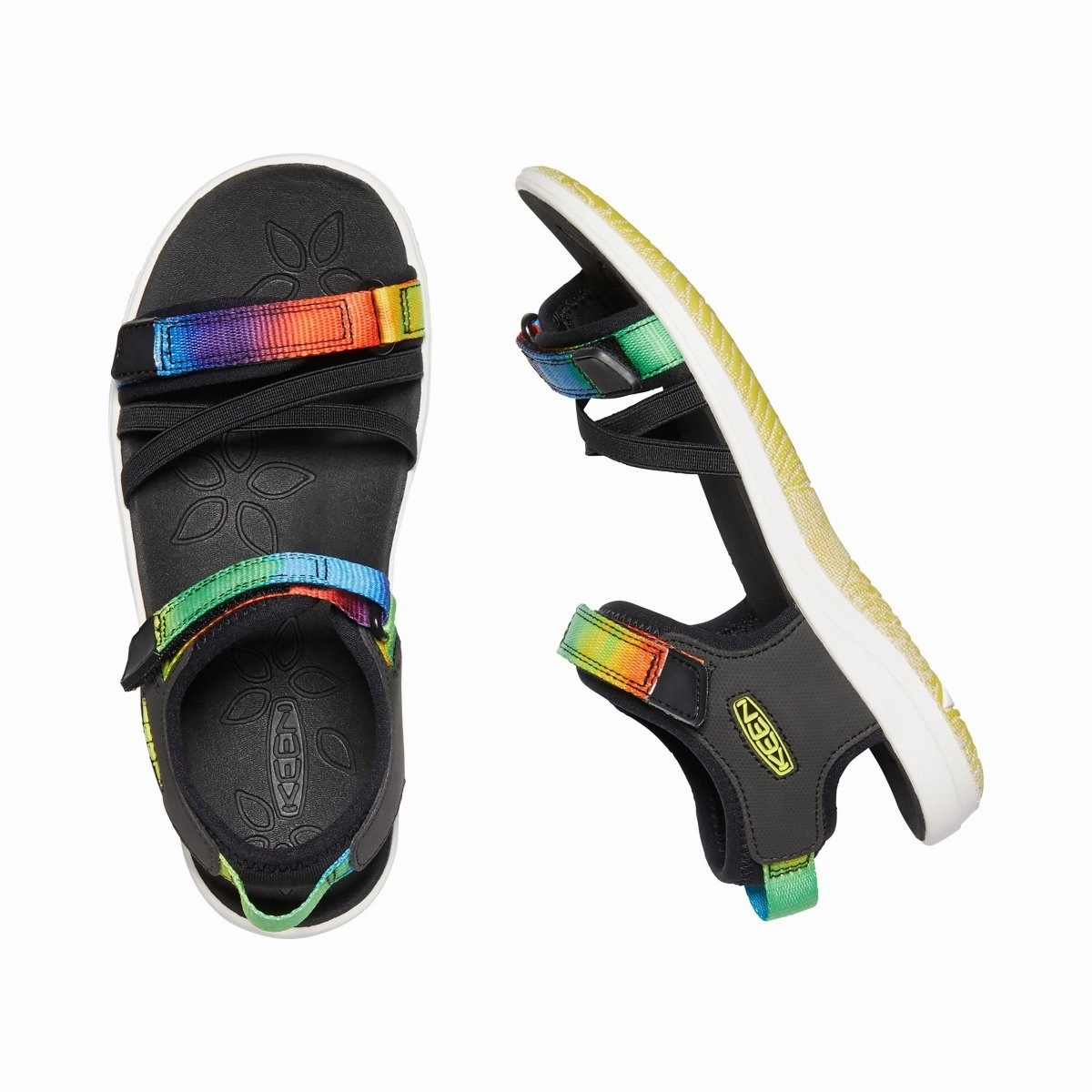 Golden Flats Shoes Keen PS (Preschool) Verano Black/Tie Dye