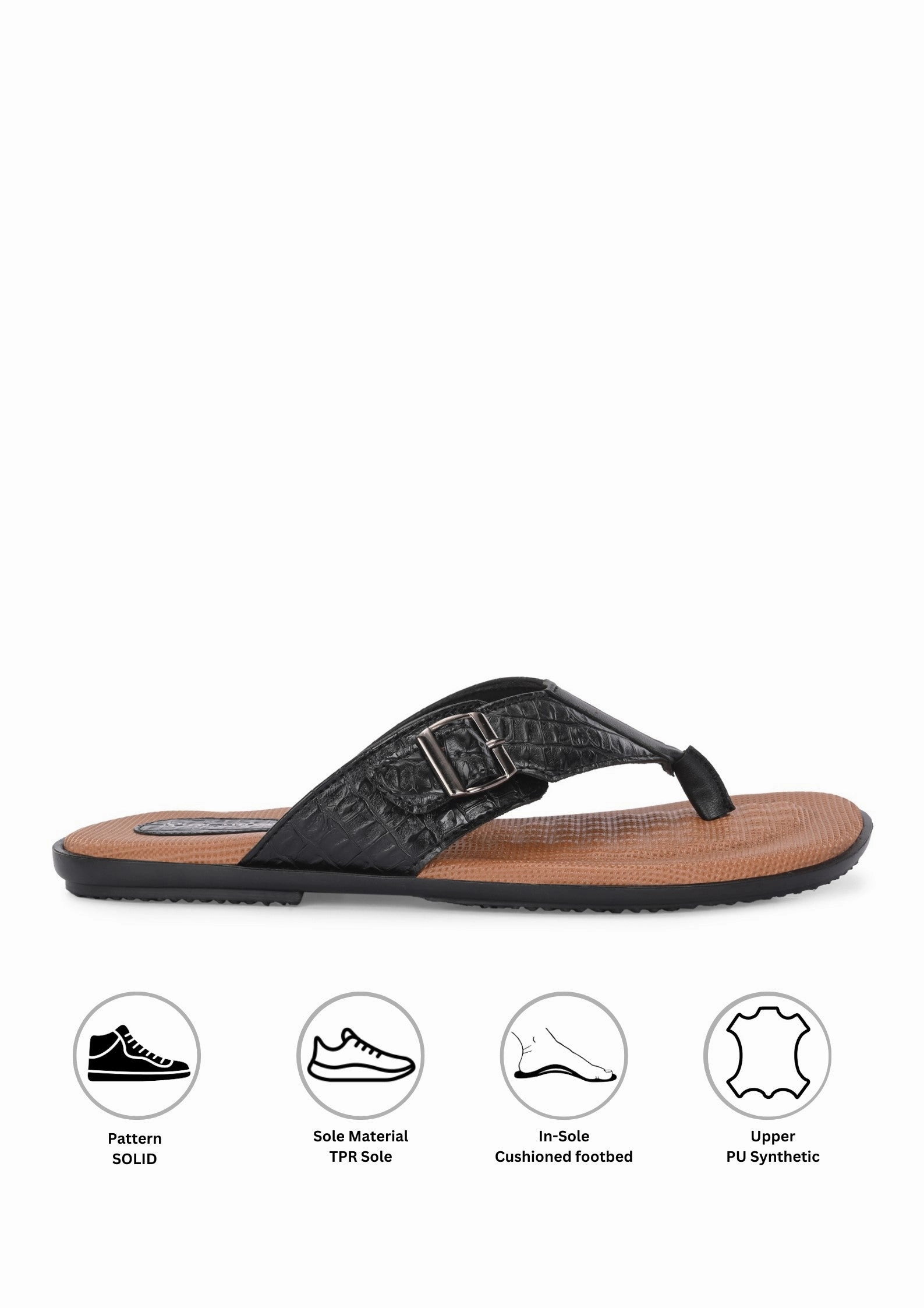 Recycled Slippers Tuscany Black Confort Slippers