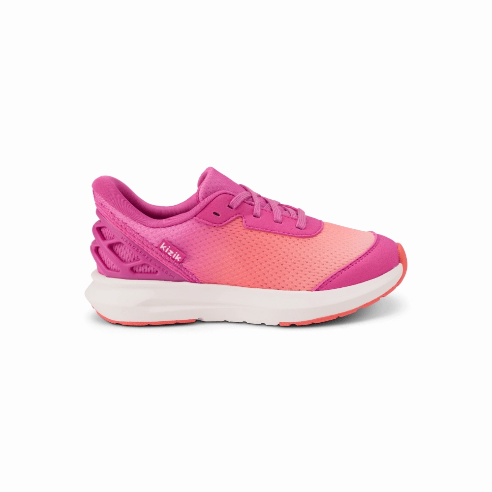 Kizik Kid's Athens 2 Hand's Free Girls Sneaker Fiery Coral/Rose Violet Climbing Shoe Purchase Guide