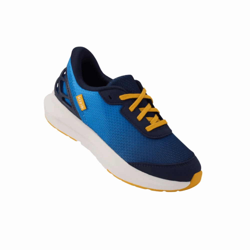 Lifting Sneakers Kizik Kids Athens 2 Hand's Free Unisex Sneaker - Super Sonic/Naval Academy
