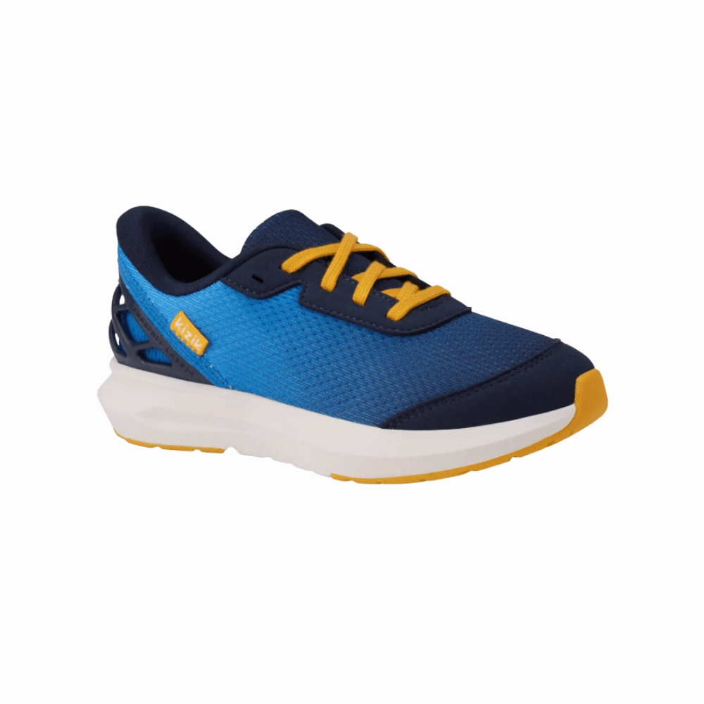Kizik Kids Athens 2 Hand's Free Unisex Sneaker - Super Sonic/Naval Academy Cloth Sneakers