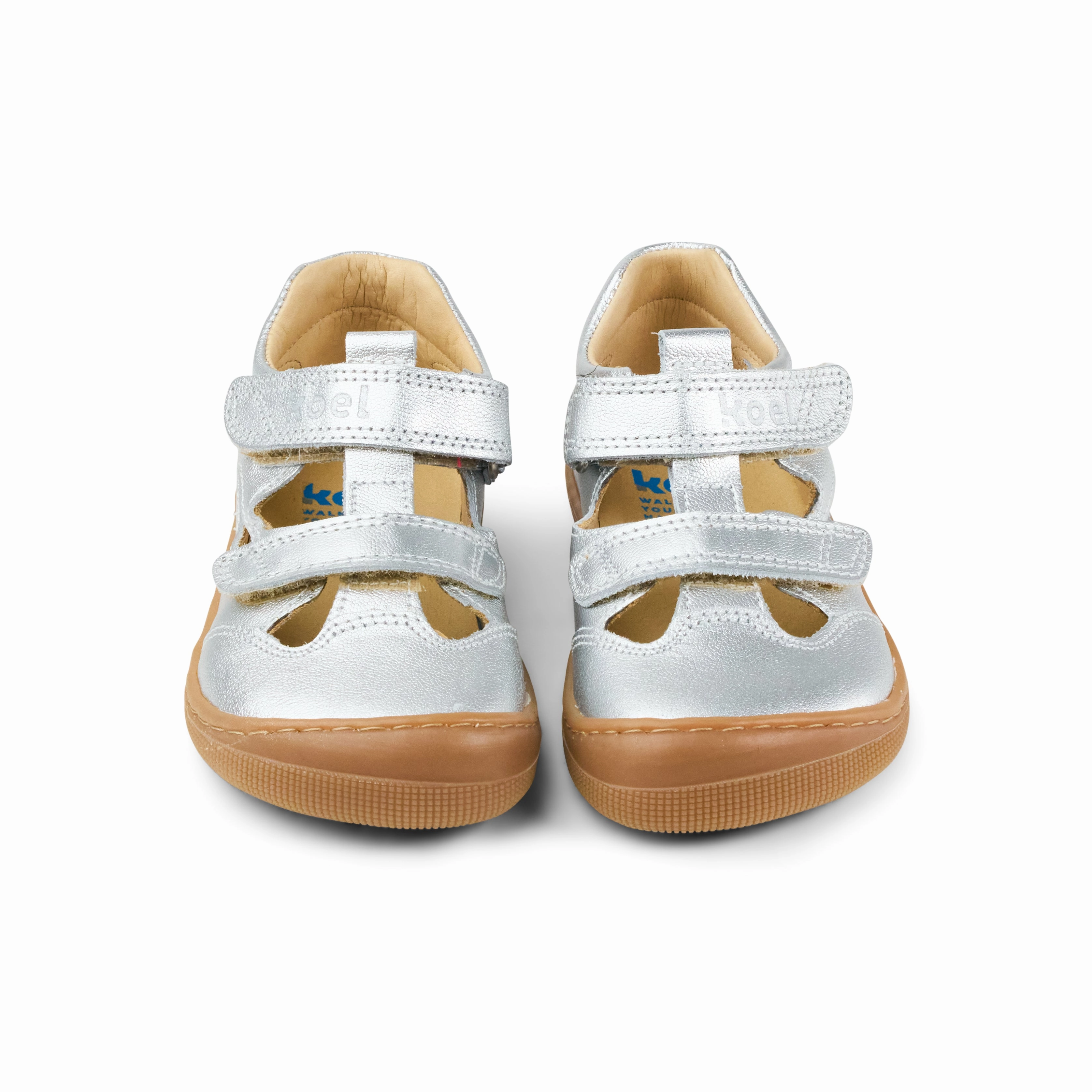 Dupe Shoes Flats KOEL Barefoot DEEN Metalic Silver