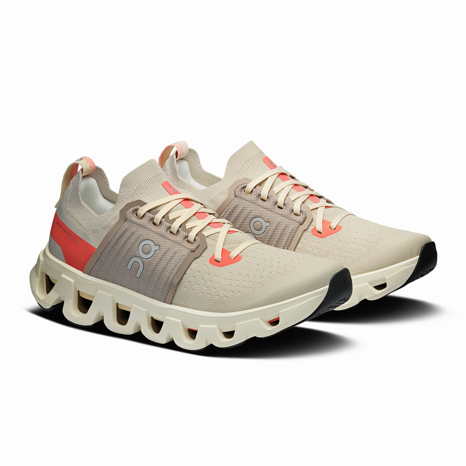On Running Cloudswift 4 Running Shoe (Women) - Cream/Salmon Dressy Running Shoes