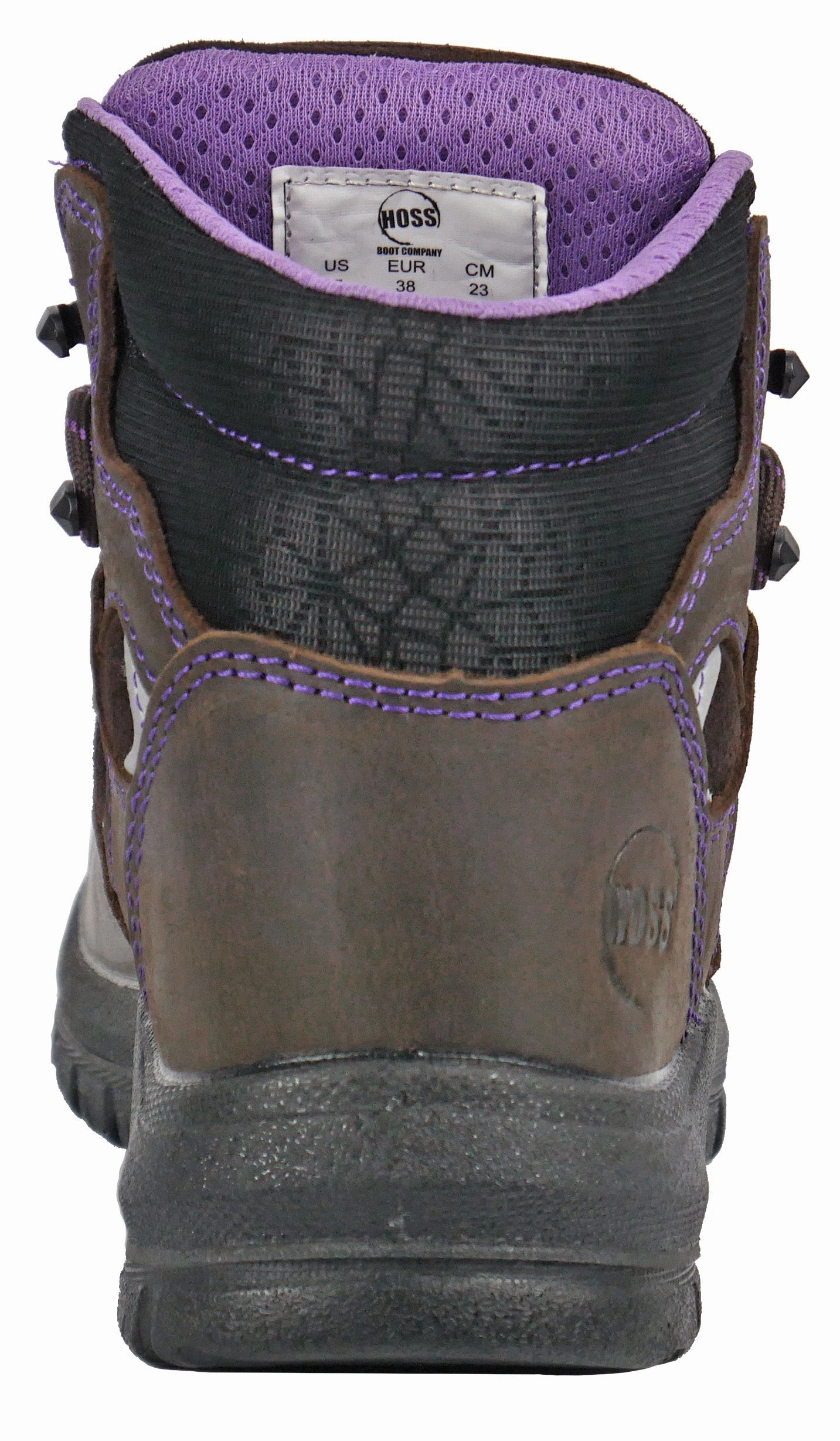 Bike Waterproof Shoes Lacy 6" Brown/Purple Composite Toe 70419