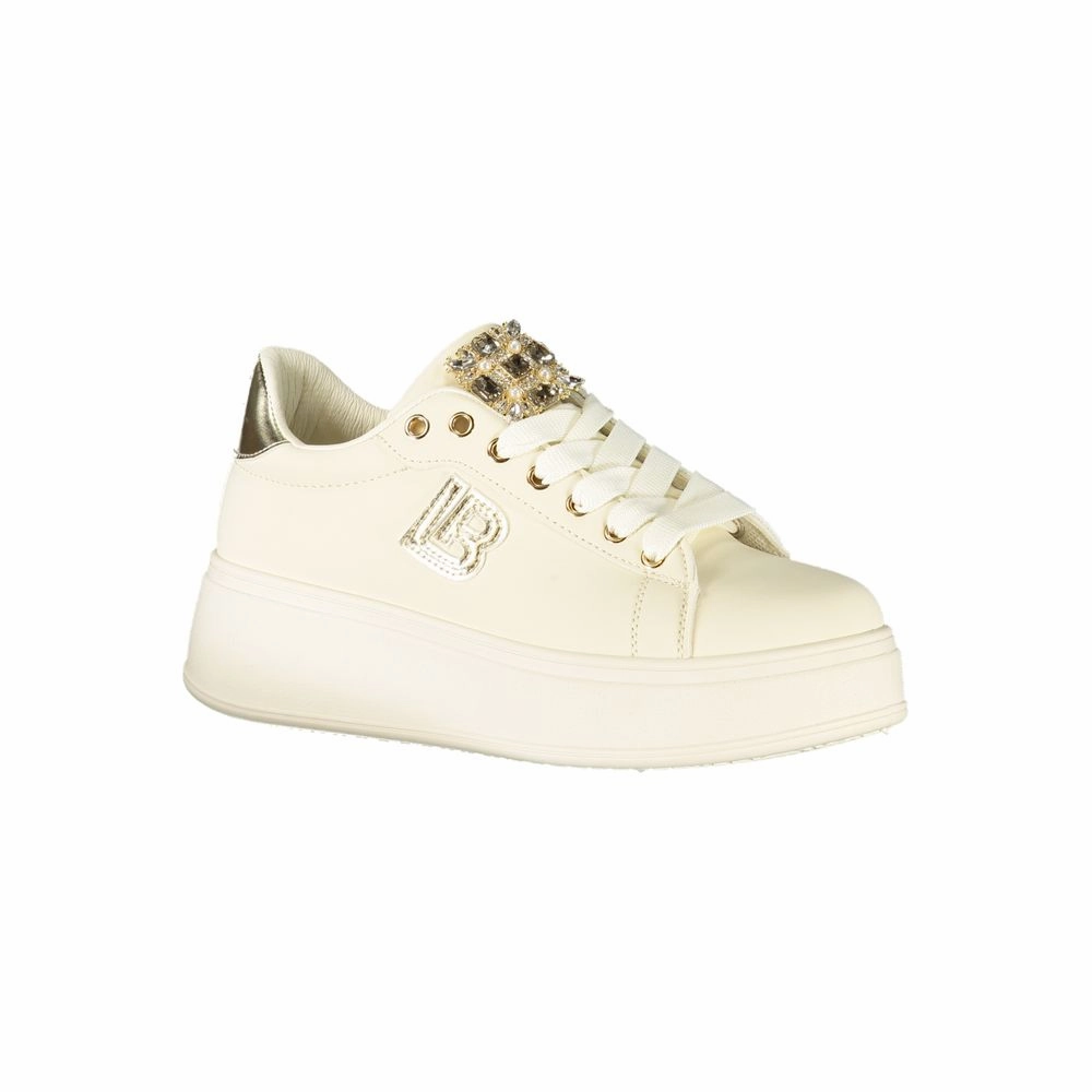 Best Sneakers For Flat Feet Laura Biagiotti Beige Polyester Women Sneaker