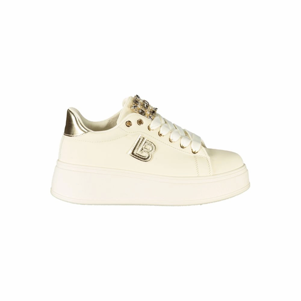 Charms For Sneakers Laura Biagiotti Beige Polyester Women Sneaker