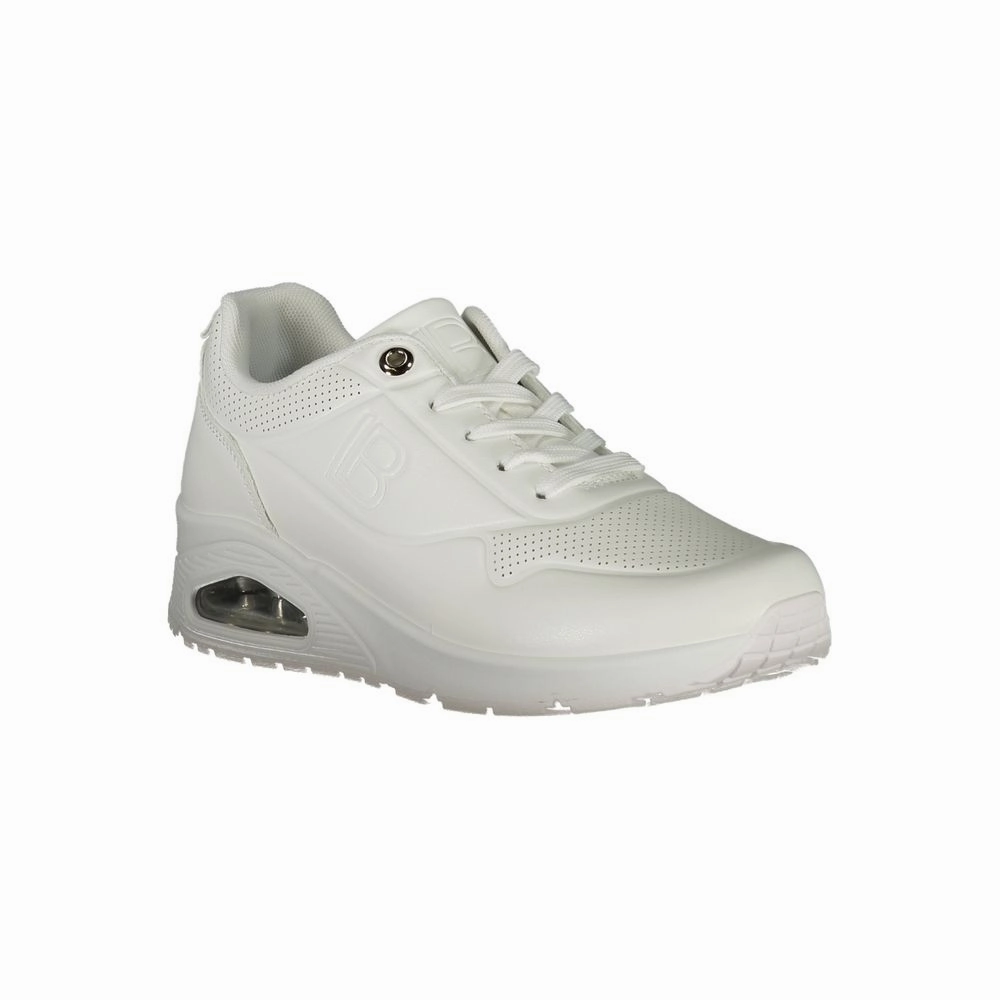 Laura Biagiotti White Polyester Women Sneaker Fall Shoes Casual
