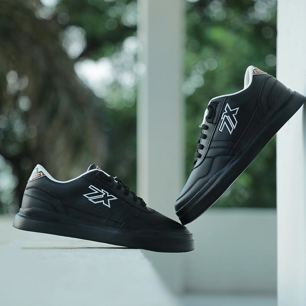 Casual Shoe Brands List Leap7x Black Casual Sneakers For Men NICOLAS-1E By Liberty