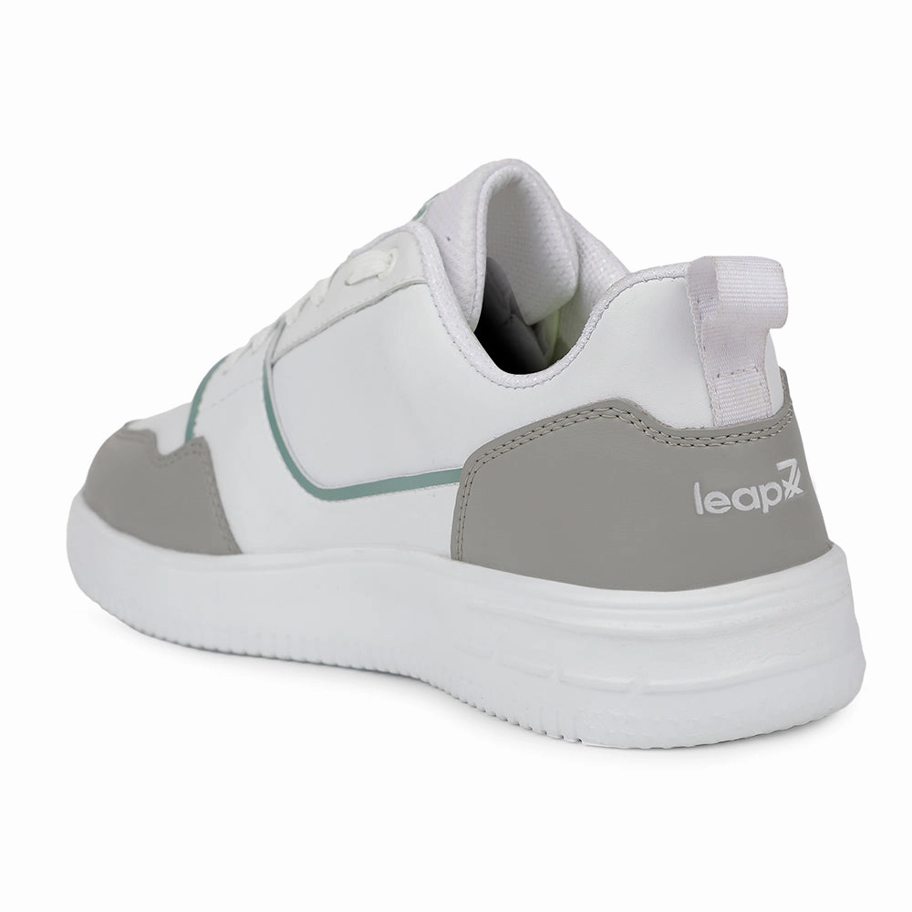 Leap7x Casual White Sneakers For Mens SNOOKIS-2E By Liberty Ladies Casual Golf Shoes