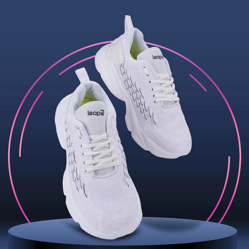 Leap7x Lacing White Casual Shoes For Men SAMUEL-1E By Liberty Best Casual Shoes For Winter